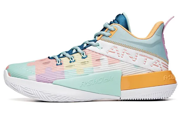 Anta Attack 2 Fashion Synthetic Leather Cushioning Slip Resistant Abrasion Resistant Mid top A Shock Basketball Shoes