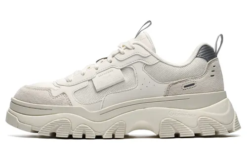 FILA HIKE Textile, Synthetic Leather Low top Chunky Sneakers Women's Micro White