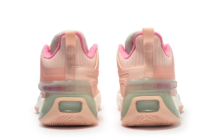 361° Comfortable Cushioning Abrasion Resistant Slip Resistant Low top Basketball Shoes Men’s Soft Pink/Mint Gray Green