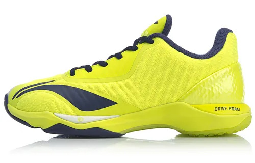 Li Ning Raid Badminton Shoes Women's Low Top Yellow White