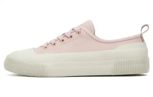 AIGLE Rubber Low Slip Resistant, Abrasion Resistant, Lightweight, Breathable Low top Canvas Shoes Women's Pink White
