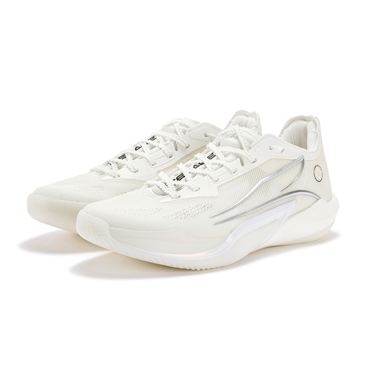 361° Raging Storm 2Pro MIRO Low top Basketball Shoes Men’s Silver White