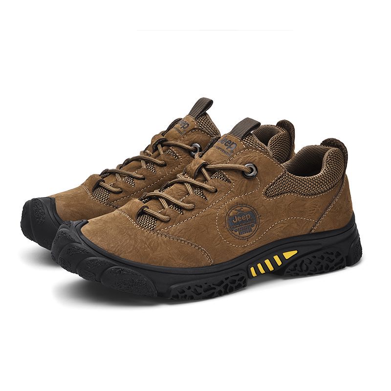 Jeep Cushioning Abrasion Resistant Coverage Low top Outdoor Hiking Shoes Men’s Black