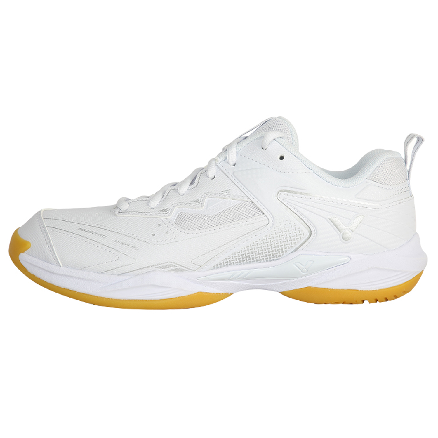 VICTOR Cushioning Abrasion Resistant Coverage Low top Badminton Shoes Unisex Pearl White