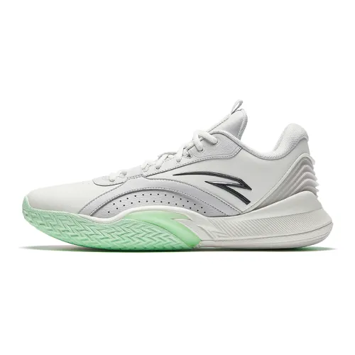 Anta Wind Tunnel 5 Cushioning Slip Resistant Abrasion Resistant Support Low top Basketball Shoes Men's White
