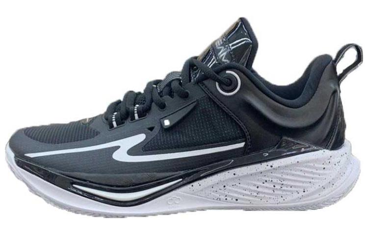 Erke Qianxun TD Slip Resistant Abrasion Resistant Low top Basketball Shoes Men’s Black