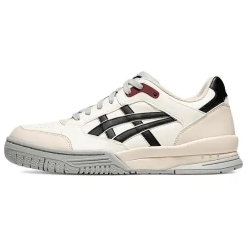 ASICS Gel-Spotlyte LOW comfortable, durable, wear-resistant, low-cut retro basketball shoes, same style for men and women, beige, white and black