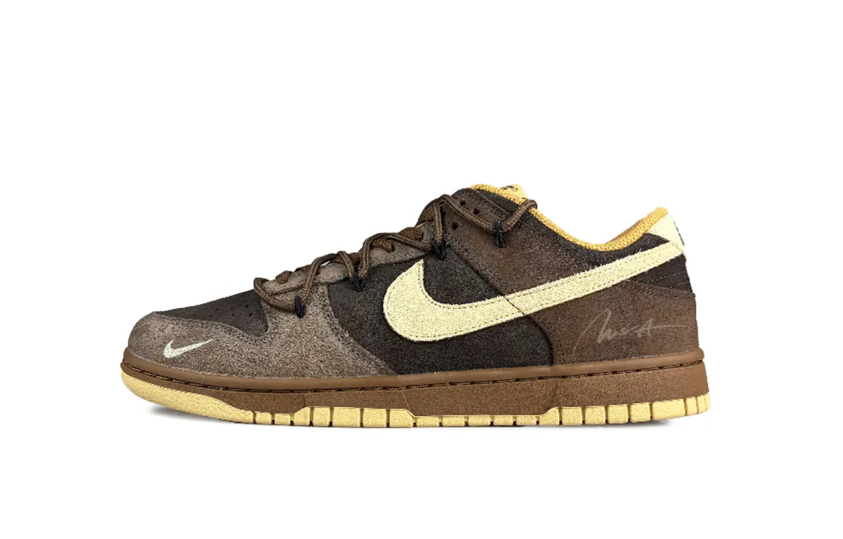 Nike Dunk Low top Skateboard Shoes Unisex Brown