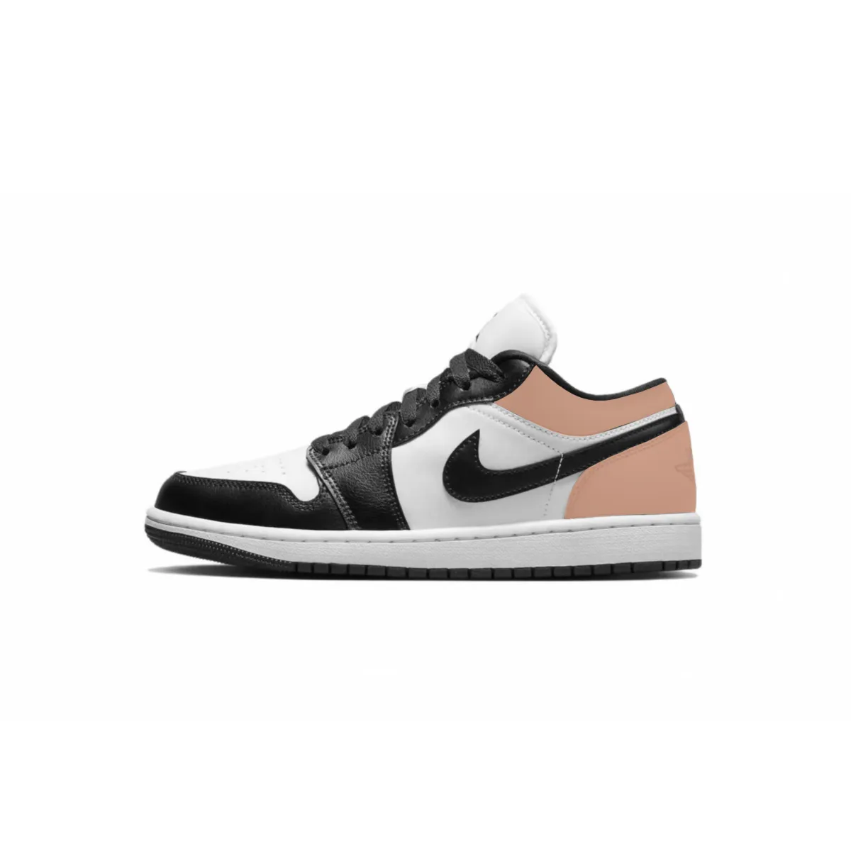 Jordan Air Jordan 1 Cushioning Slip Resistant Low top Vintage Basketball Shoes Women's Peach Pink