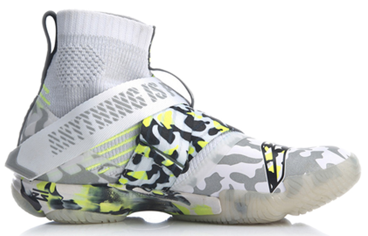Li Ning Ranger 4 Fabric Slip Resistant Support Slip Resistant Support High top Badminton Shoes Women’s White