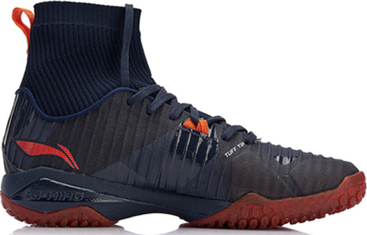Li Ning Frontier Shadow Pro Cushioning Lightweight Abrasion Resistant Slip Resistant High top Badminton Shoes Unisex