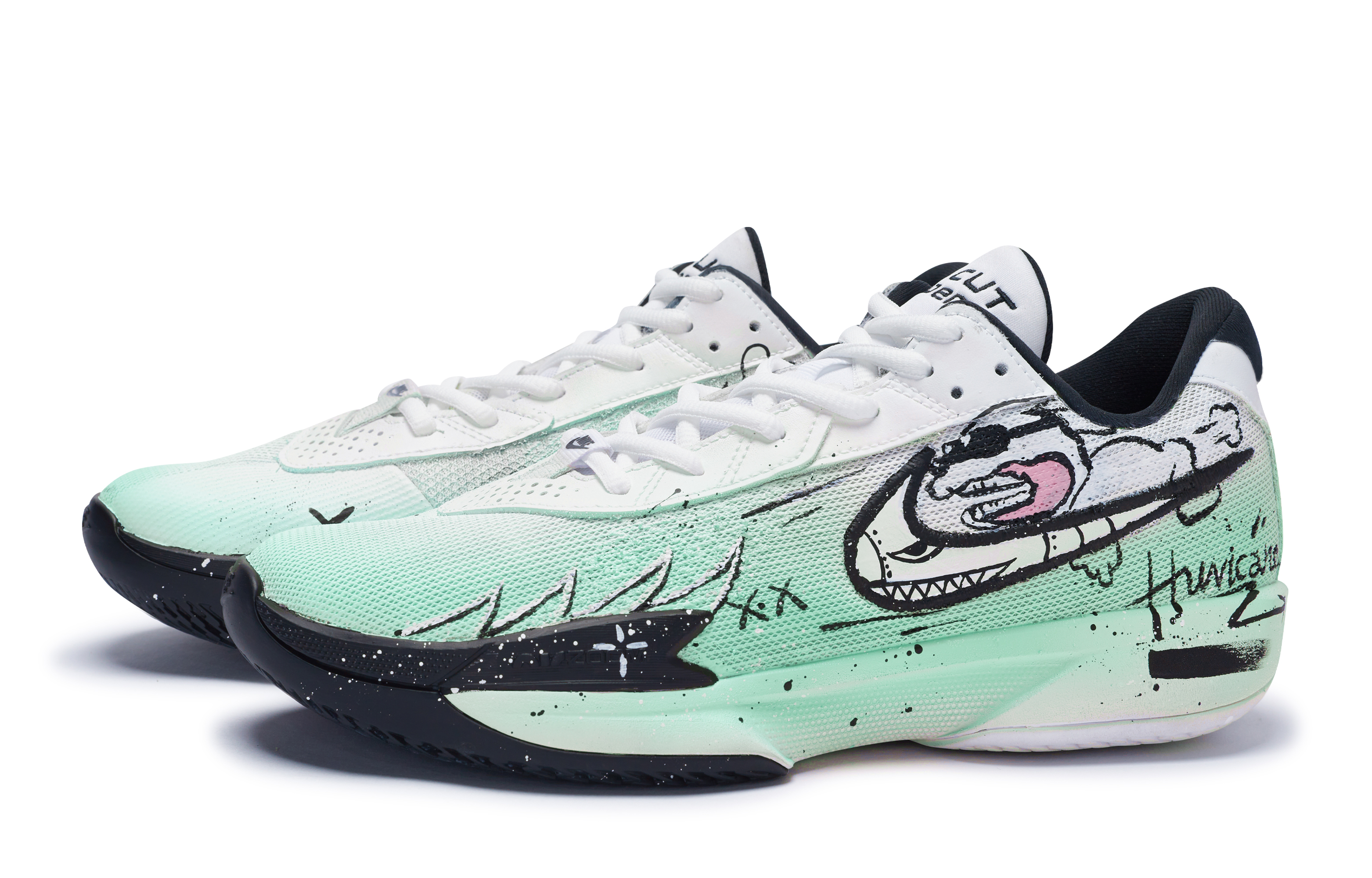 Nike Air Zoom G.T. Cut Academy 811 Manufacturing, Rocket Dog Blue, Special Shoe Box Low top Basketball Shoes Unisex