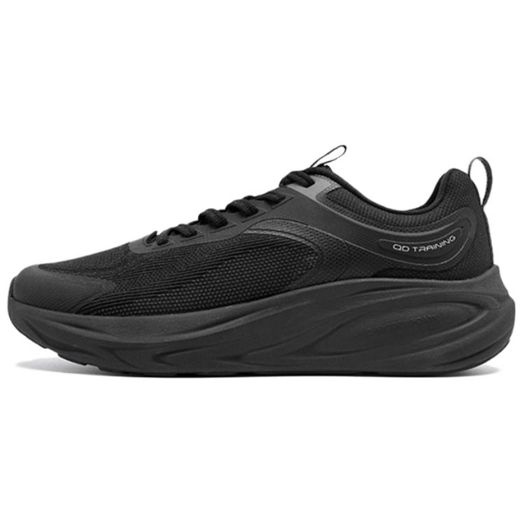 QIAODAN Leisurely Walk Slip Resistant And Breathable Low top Training Shoes Men’s Black