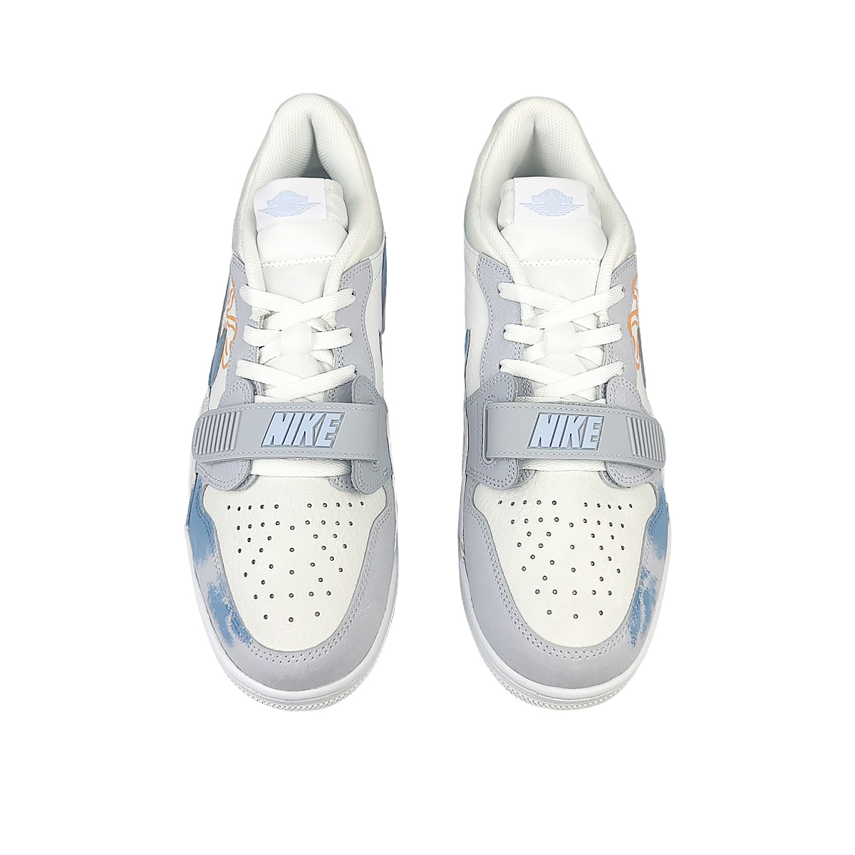 Jordan Legacy 312 Cushioning Low top Vintage Basketball Shoes Men’s White Blue