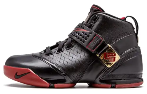 Nike LeBron 5 Black Crimson Metallic Gold