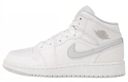 Air Jordan 1 Mid 'White Platinum' Gs