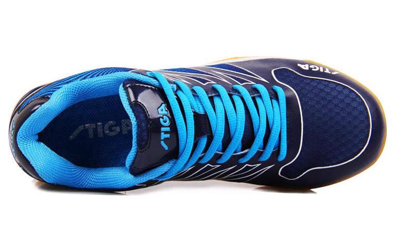 Stiga Abrasion Resistant Breathable Low top Table Tennis Shoes Unisex Blue