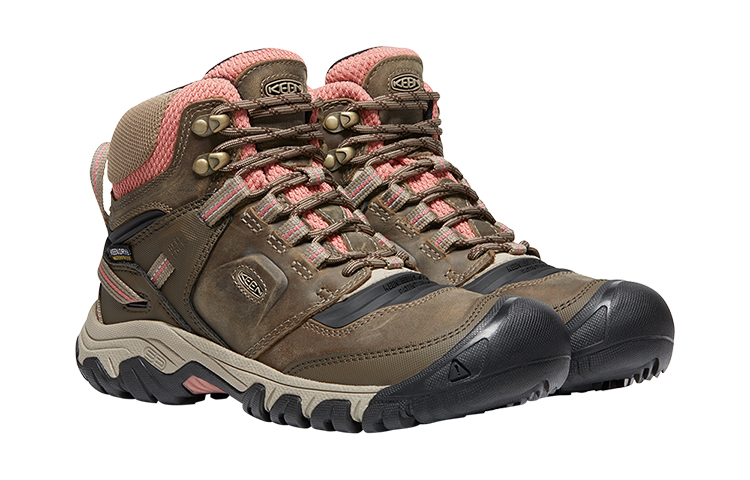 Keen Ridge Flex MID WP High top Outdoor Shoes, Hiking Mountaineering Shoes Women’s Brown