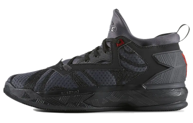 Adidas D Lillard 2 'Core Black Vivid Red'