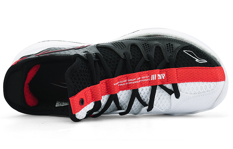 Li Ning Badminton Shoes Unisex Mid Top Black/White/Red