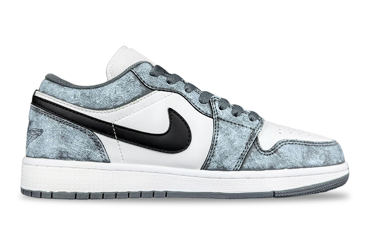 Jordan Air Jordan 1 Mist Fantasy Abrasion Resistant Abrasion Resistant Low top Vintage Basketball Shoes Unisex