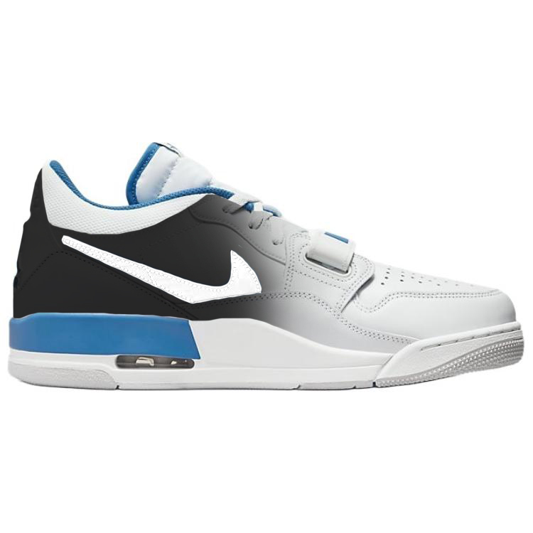 Jordan Legacy 312 Cushioning Slip Resistant Low top Vintage Basketball Shoes Men’s White Blue