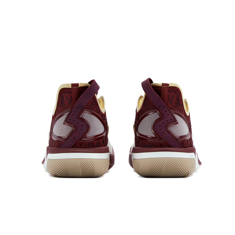361° BIG3 6.0 Pro Steed Cushioning, Wear Resistant Low top Basketball Shoes Men’s Black Cherry