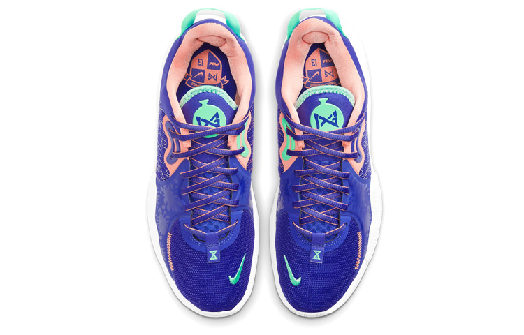 Кроссовки Nike PG 5 TPU (сине-розовые) — Синий / розовый — фото 4