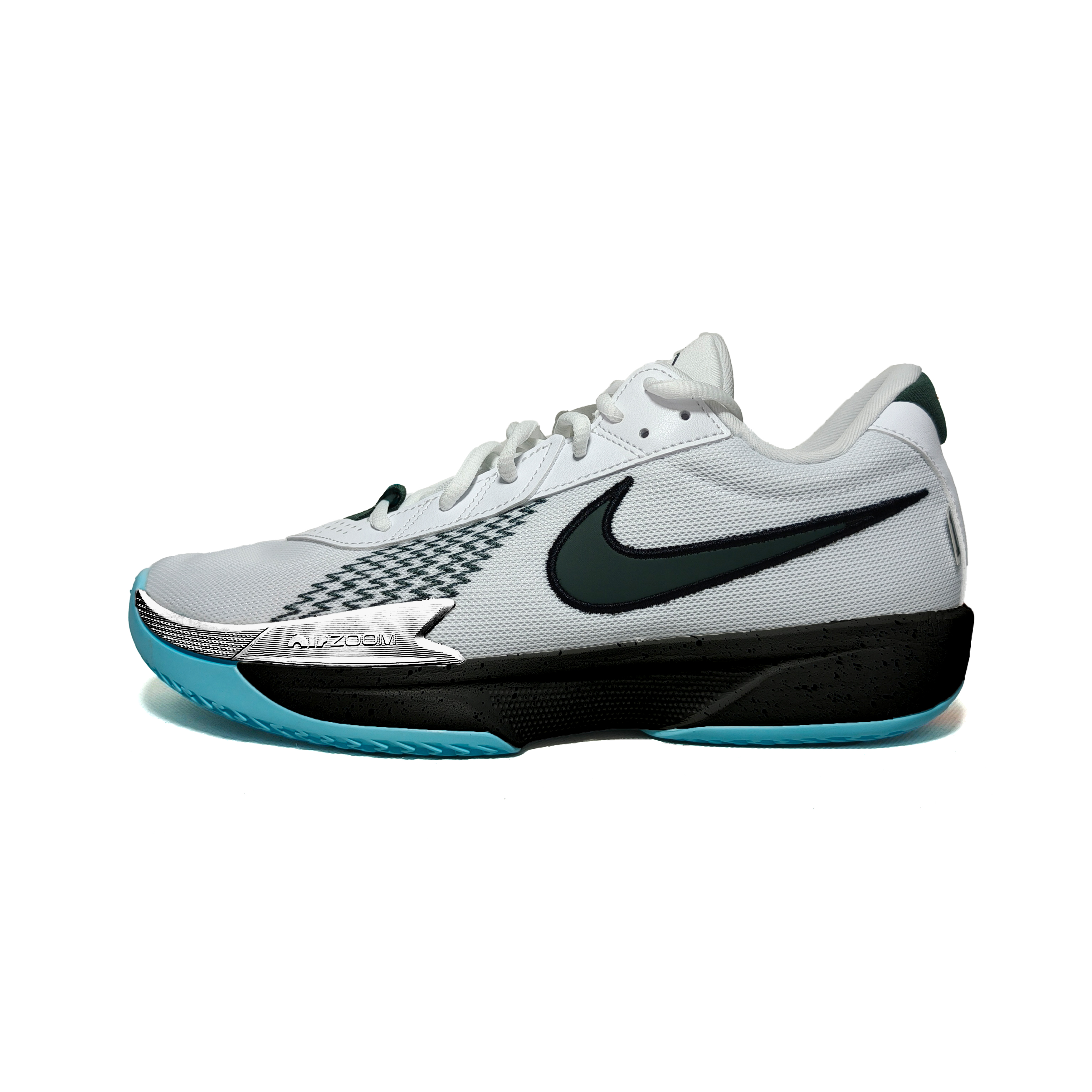 Nike Air Zoom G.T. Cut Academy Slip Resistant Abrasion Resistant Low top Basketball Shoes Unisex White