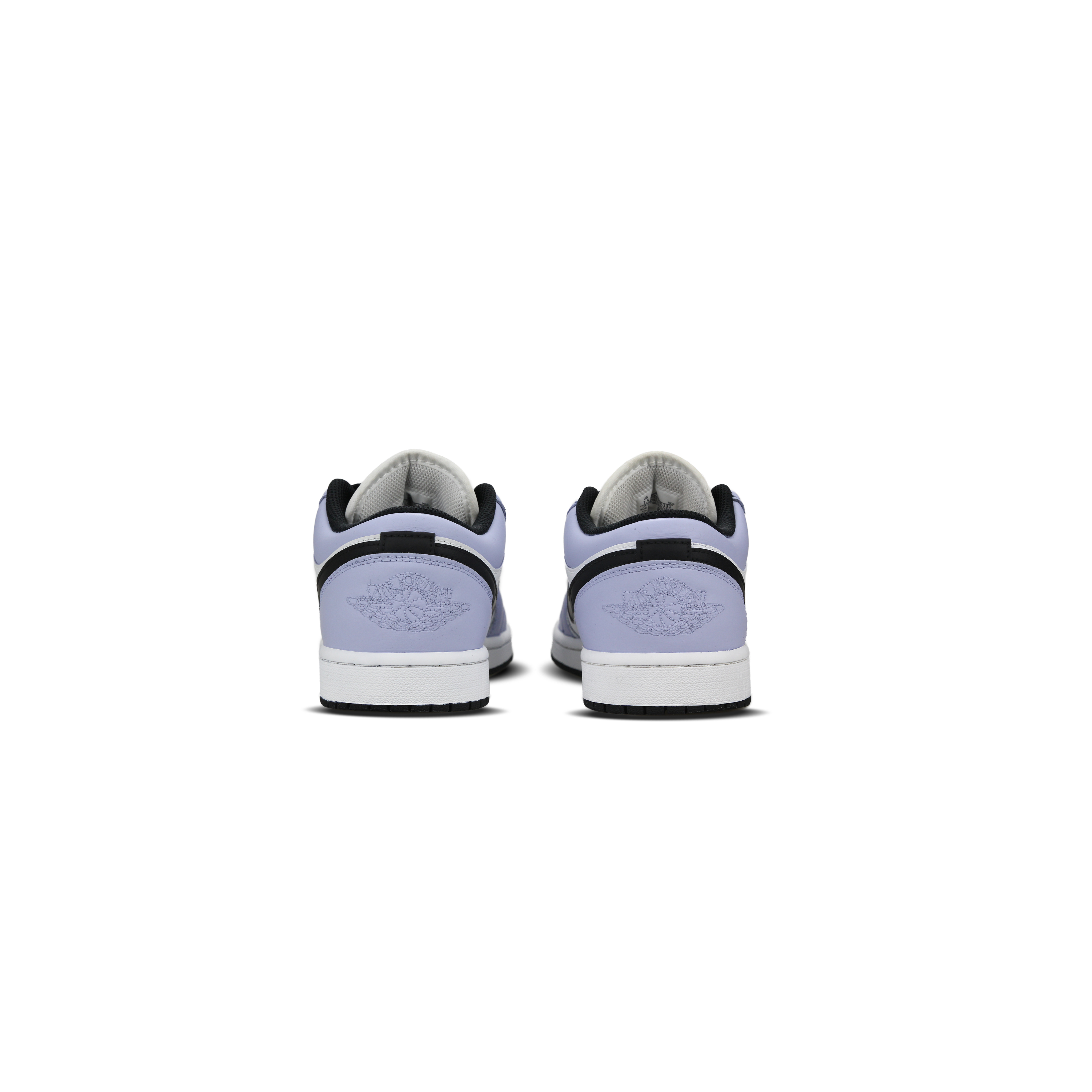 Jordan Air Jordan 1 Abrasion Resistant Low top Vintage Basketball Shoes Unisex White Purple