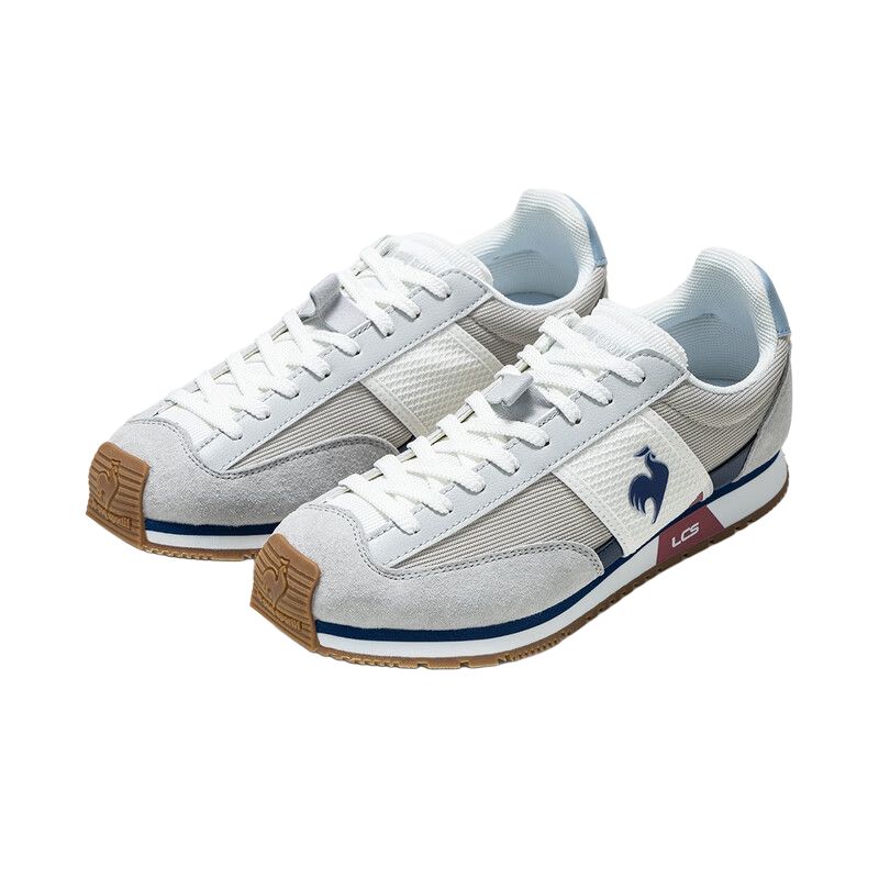 Le Coq Sportif Slip Resistant And Breathable Slip Resistant And Breathable Low top Cycling Shoes Men’s Gray White