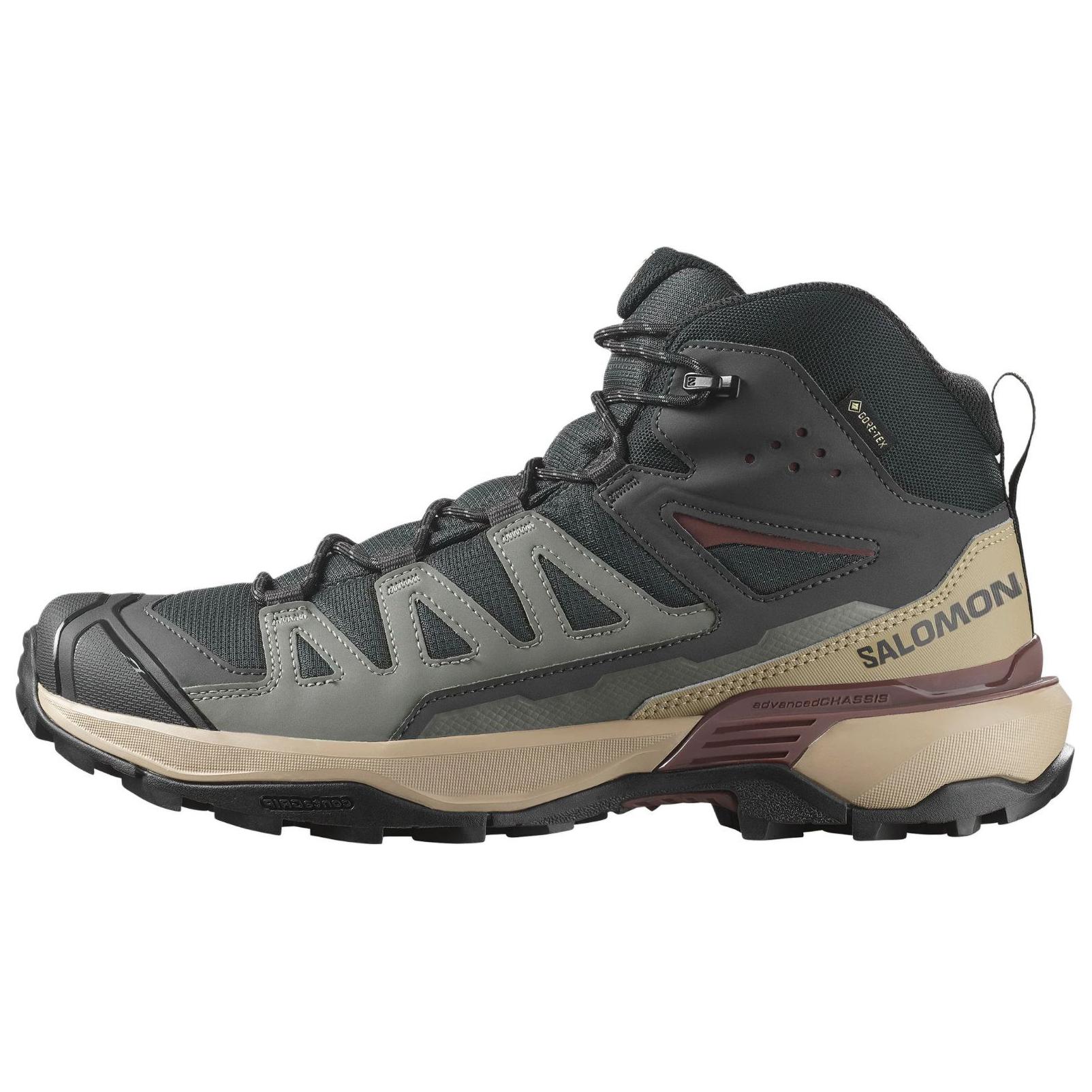 SALOMON X ULTRA 360 Slip Resistant Abrasion Resistant Mid top Mountaineering Shoes Men’s Olive Green