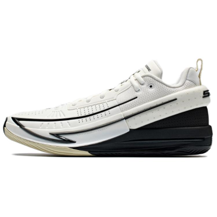 Anta Fengmang 1 Slip Resistant Abrasion Resistant High top Basketball Shoes Men’s White Black