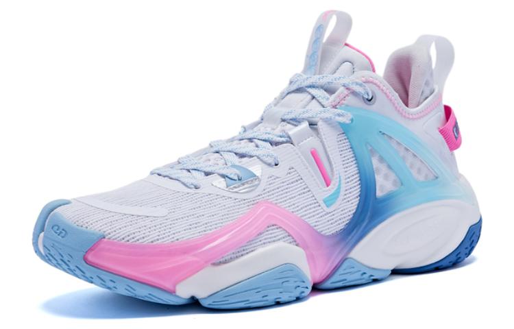 QIAODAN Slip Resistant Slip Resistant High top Basketball Shoes Men’s Jordan White Cirrus Blue