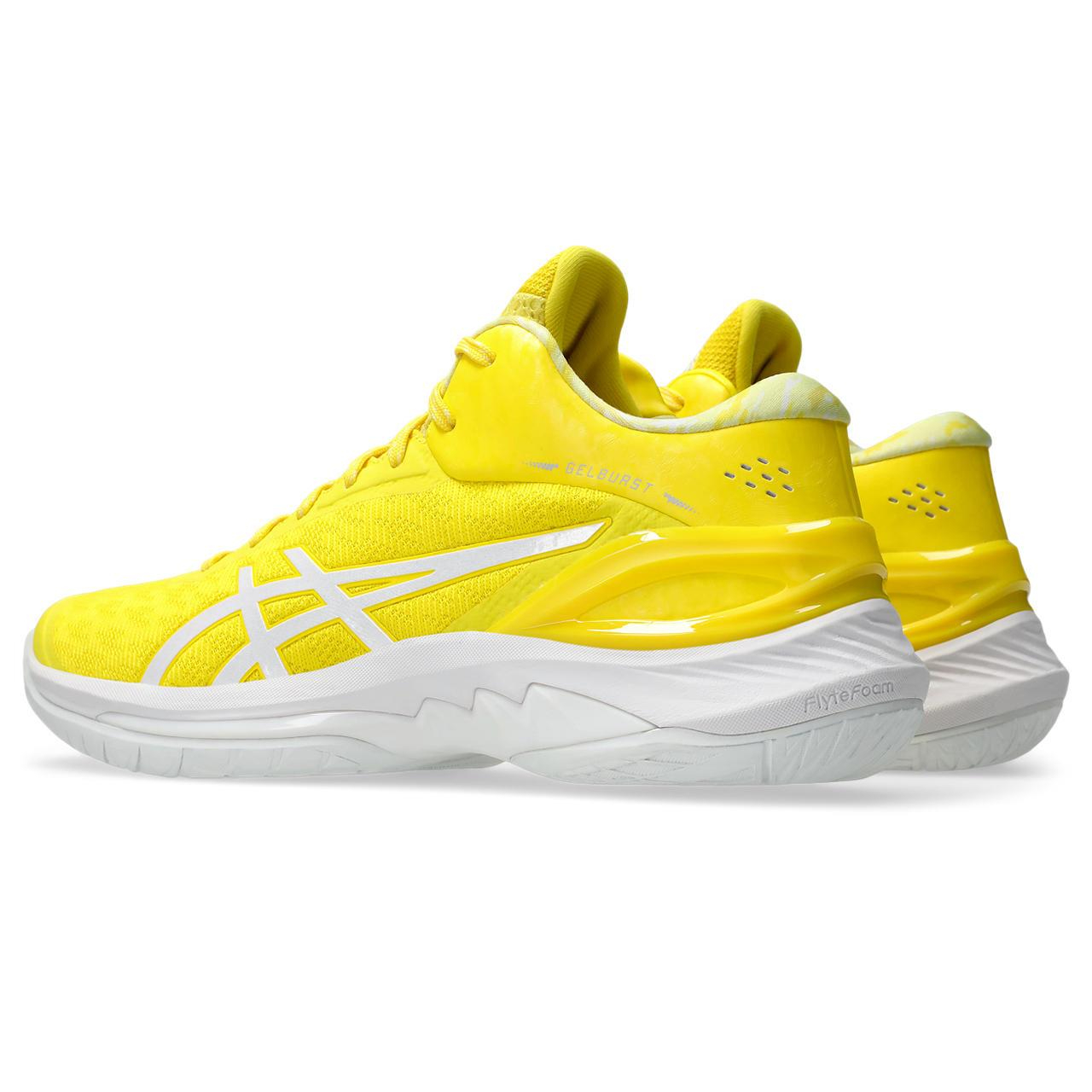 ASICS GELBURST 28 Cushioning Abrasion Resistant Breathable Mid top Basketball Shoes Unisex Yellow White
