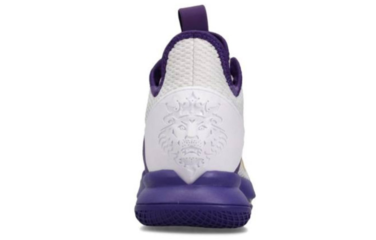 Мужские кроссовки Nike Witness 4 LeBron EP (бело-фиолетовые) — Фиолетовый / белый — фото 4