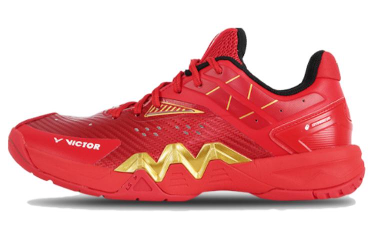 VICTOR 8500Ⅱ Abrasion Resistant Breathable Low top Badminton Shoes Unisex Red