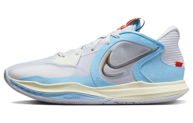 Nike Kyrie Low 5 EP Irving 5 Fashionable and versatile Low top Practical basketball shoes Men and women Same style Orchid purple blue Domestic version