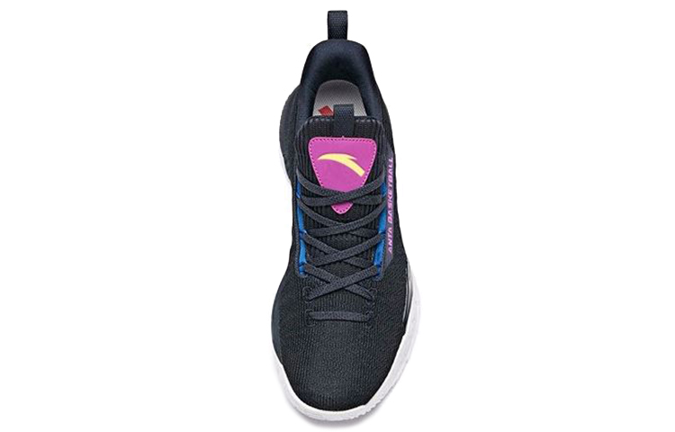Anta KT Thompson Training Cushioning Slip Resistant Low top Performance Basketball Shoes Men’s Black Purple