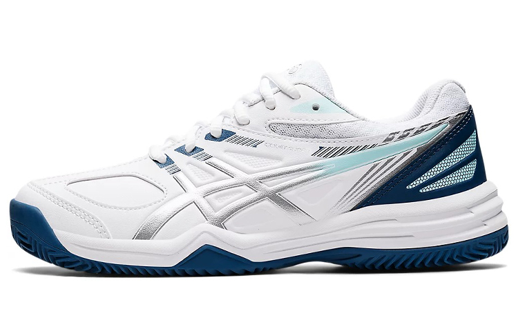 Asics Court Slide 2 Low top Tennis Shoes Women's White Blue