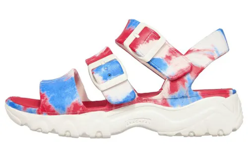 Skechers D'LITES 2.0 Beach Sandals Women's White Multicolor