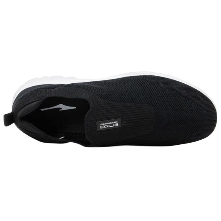 Erke Abrasion Resistant Lightweight Wear resistant And Lightweight Low top Training Shoes Men’s Black White