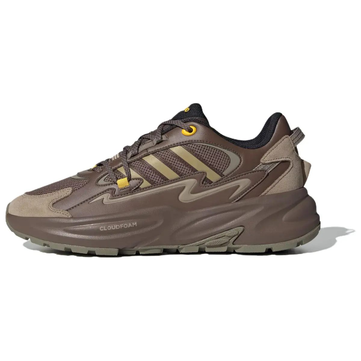 Adidas OZWAVE SURGE Slip Resistant Abrasion Resistant Low top Chunky Sneakers Unisex Umber