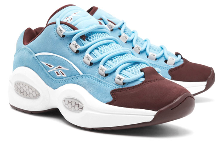 Мужские кроссовки Reebok Question Low "Phillies" (светло-синие) — фото 3