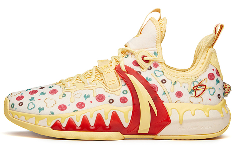 Anta GH2 Slip Resistant Abrasion Resistant Low top Performance Basketball Shoes Men’s Yellow White Red