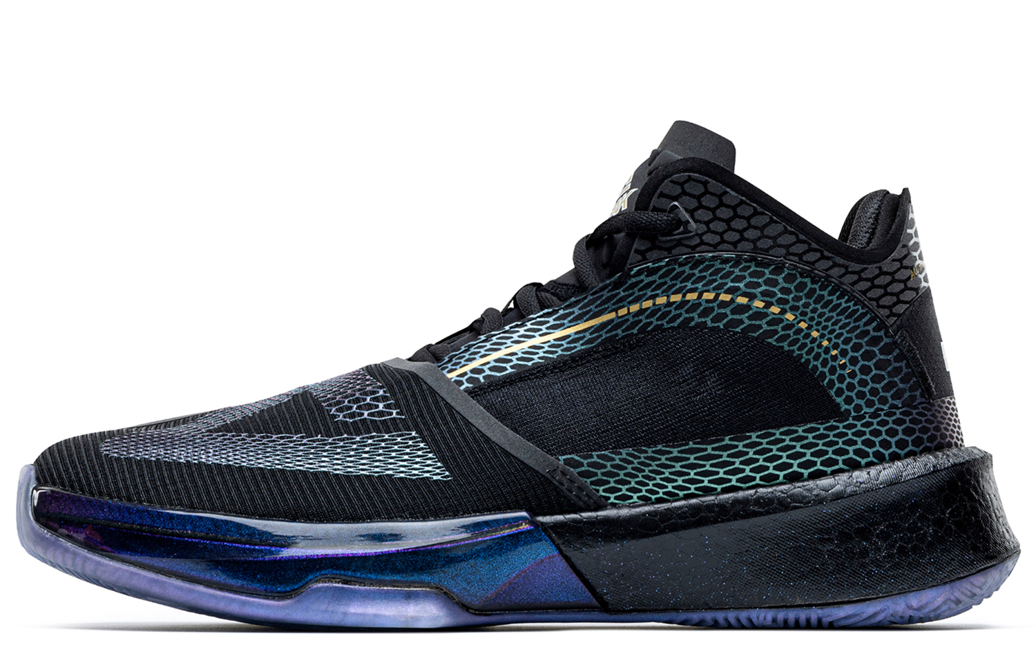 PEAK State Extremely Large Triangle 1.0 Fabric Cushioning Slip Resistant Abrasion Resistant Mid top Basketball Shoes