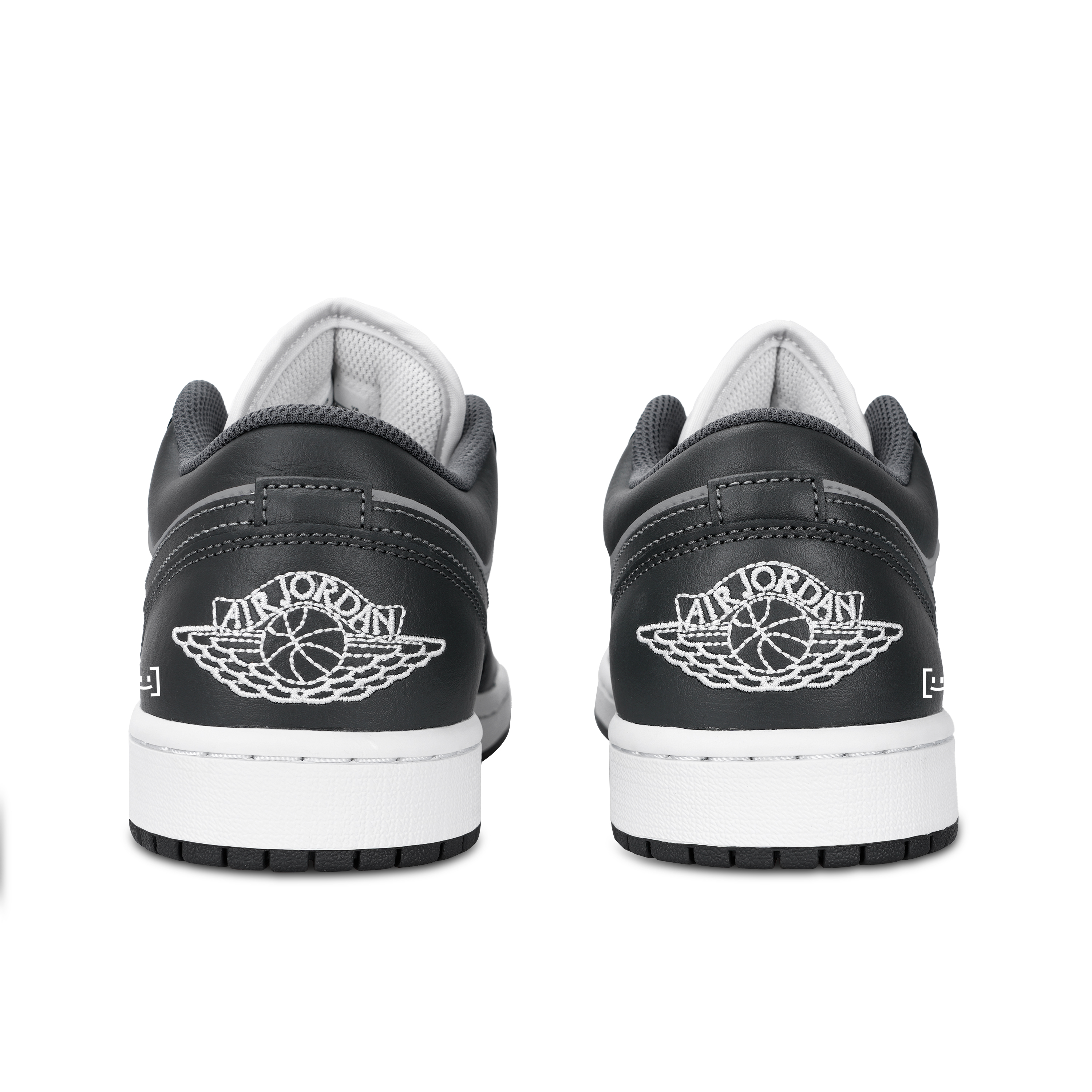 Jordan Air Jordan 1 Gray Shadow Chord Leather Abrasion Resistant Abrasion Resistant Low top Vintage Basketball Shoes