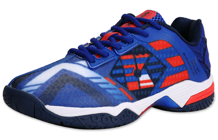 KUMPOO Badminton Shoes Unisex Low Top Blue/Red