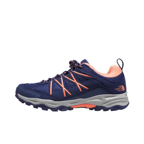 THE NORTH FACE Low top Hiking Shoes Women's Blue Orange