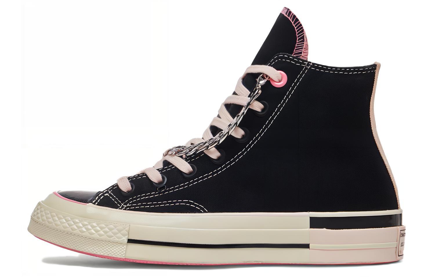 Converse 1970s Abrasion Resistant Abrasion Resistant High top Canvas Shoes Women's Black Pink
